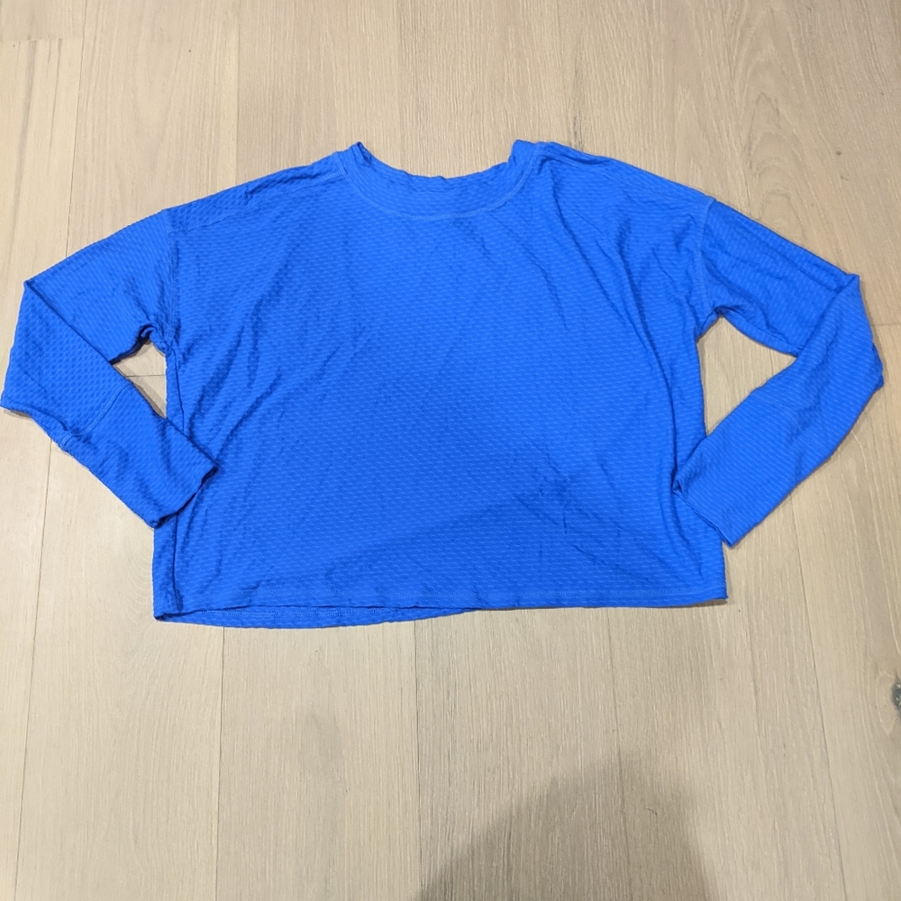 Calia boxy textured athletic top